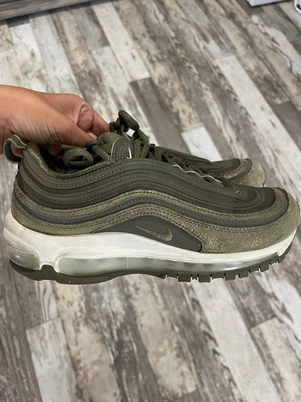Nike Olive Green Air Max 97 Sneakers
